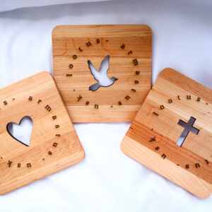 Tassialuste komplekt (3tk) “Usk-lootus-armastus"