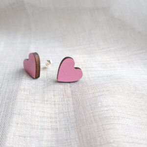 Puidust kõrvarõngad "Süda"