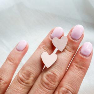 Puidust kõrvarõngad "Süda"