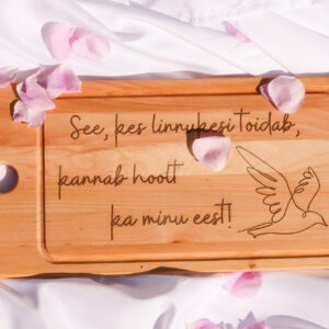 Suur puidust lõikelaud “See, kes linnukesi"