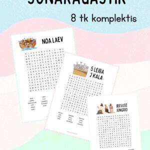 Piibliteemaline sõnarägastik (8 tk komplektis)
